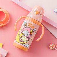 Cute Cartoon Stainless Steel Plastic Thermos Cup sku image 1