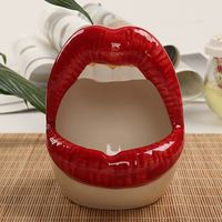 Vintage Style Lips White Porcelain Ornaments Artificial Decorations main image 2