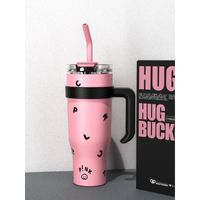 Glam Letter Stainless Steel Thermos Cup main image 1