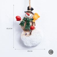 Christmas Cartoon Style Snowman Resin Party Hanging Ornaments sku image 3