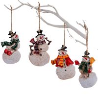 Christmas Cartoon Style Snowman Resin Party Hanging Ornaments main image 4