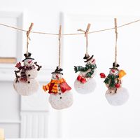 Christmas Cartoon Style Snowman Resin Party Hanging Ornaments main image 1