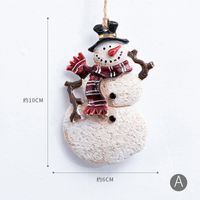 Christmas Cartoon Style Snowman Resin Party Hanging Ornaments sku image 1