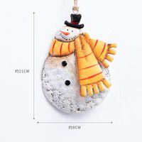 Christmas Cartoon Style Snowman Resin Party Hanging Ornaments sku image 5