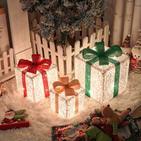 Christmas Cute Gift Box Plastic Indoor Family Gathering Festival Lightings main image 5