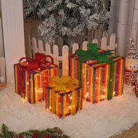 Weihnachten Süß Geschenkbox Kunststoff Innen Familientreffen Festival Beleuchtung sku image 3