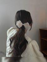 Women's Simple Style Bow Knot Cloth Braid Hair Clip main image 5