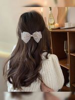 Women's Simple Style Bow Knot Cloth Braid Hair Clip main image 4