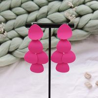 1 Paire Élégant Dame Géométrique Métal Boucles D'oreilles sku image 1