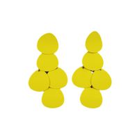 1 Pair Elegant Lady Geometric Metal Drop Earrings main image 5