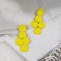 1 Pair Elegant Lady Geometric Metal Drop Earrings main image 4