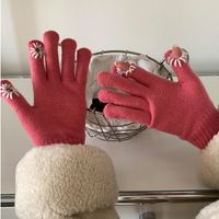 Women's Classic Style Color Block Gloves 1 Pair sku image 5