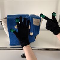 Frau Klassischer Stil Farbblock Handschuhe 1 Paar sku image 3