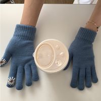 Women's Classic Style Color Block Gloves 1 Pair sku image 10