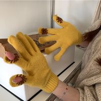 Frau Klassischer Stil Farbblock Handschuhe 1 Paar sku image 6