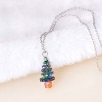 Einfacher Stil Weihnachtsbaum Legierung Großhandel Halskette Mit Anhänger main image 2