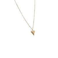 Großhandel Einfacher Stil Herzform Titan Stahl Überzug Vergoldet Halskette Mit Anhänger main image 5