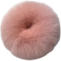 Simple Style Solid Color Rabbit Fur Hair Tie main image 3