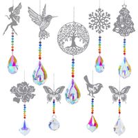 Pastoral Butterfly Snowflake Crystal Pendant Artificial Decorations main image 1