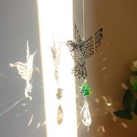 Pastoral Mariposa Copo De Nieve Cristal Colgante Decoraciones Artificiales main image 4