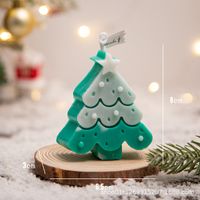 Christmas Cartoon Style Cute Christmas Tree Gingerbread Paraffin Party Festival Candle sku image 1