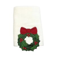 Cute Christmas Tree Bow Knot Cotton Towels sku image 17