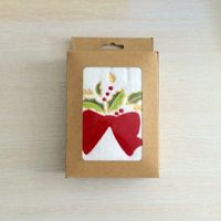 Cute Christmas Tree Bow Knot Cotton Towels sku image 7