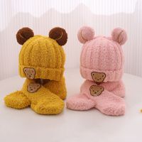 Girl's Cartoon Style Solid Color Beanie Hat main image 1