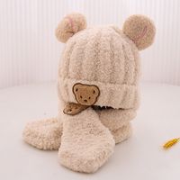 Girl's Cartoon Style Solid Color Beanie Hat sku image 9