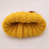 Girl's Cartoon Style Solid Color Beanie Hat main image 3