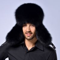 European And American Foreign Trade Winter Imitation Fur Men's Northeast Locomotive Ushanka Thickened Warm Middle-aged And Elderly Ear Protection Cold Protection Hat main image 4