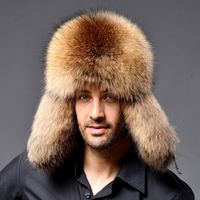 European And American Foreign Trade Winter Imitation Fur Men's Northeast Locomotive Ushanka Thickened Warm Middle-aged And Elderly Ear Protection Cold Protection Hat main image 3