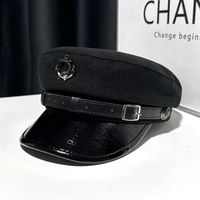 Women's Elegant Basic Simple Style Solid Color Curved Eaves Beret Hat sku image 2