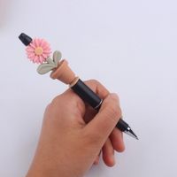 1 Piece Flower Class Learning Silica Gel Cute Ballpoint Pen main image 3