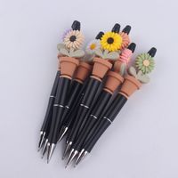 1 Piece Flower Class Learning Silica Gel Cute Ballpoint Pen main image 2