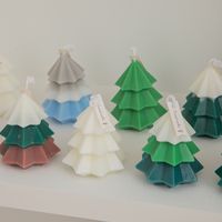 Christmas Basic Pastoral Christmas Tree Paraffin Family Gathering Party Festival Candle main image 5