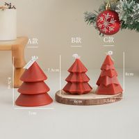 Christmas Basic Pastoral Christmas Tree Paraffin Family Gathering Party Festival Candle sku image 6