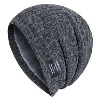 Men's Simple Style Solid Color Eaveless Wool Cap main image 3