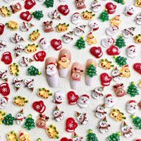 Christmas Cute Sweet Cartoon Resin Nail Decoration Accessories 1 Piece main image 1