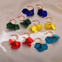 1 Pair Simple Style Geometric Plating Alloy Drop Earrings main image 6