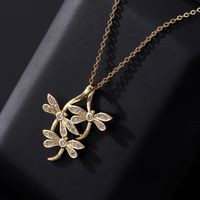 Elegant Streetwear Insect Copper Plating Inlay Zircon Pendant Necklace main image 4