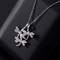 Elegant Streetwear Insect Copper Plating Inlay Zircon Pendant Necklace main image 3