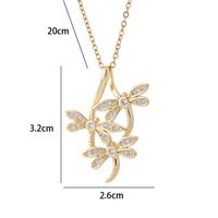 Elegant Streetwear Insect Copper Plating Inlay Zircon Pendant Necklace main image 2