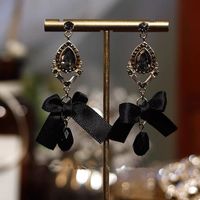 Wholesale Jewelry 1 Pair Retro Bow Knot Alloy Drop Earrings sku image 9