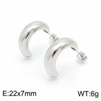 1 Pair Modern Style Simple Style Solid Color Plating Stainless Steel 18K Gold Plated Earrings sku image 40