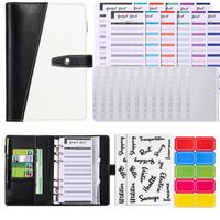 1 Piece 1 Set Solid Color School Pu Leather Paper Preppy Style Stationary Sets main image 6