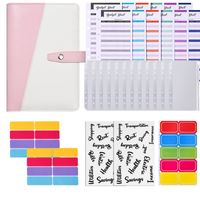 1 Piece 1 Set Solid Color School Pu Leather Paper Preppy Style Stationary Sets sku image 5