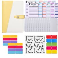 1 Piece 1 Set Solid Color School Pu Leather Paper Preppy Style Stationary Sets sku image 7