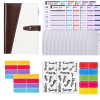 1 Piece 1 Set Solid Color School Pu Leather Paper Preppy Style Stationary Sets sku image 9