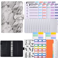 1 Piece 1 Set Solid Color School Pu Leather Paper Preppy Style Stationary Sets main image 5